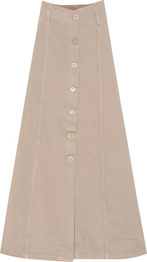 Nanushka Roja khaki maxi skirt