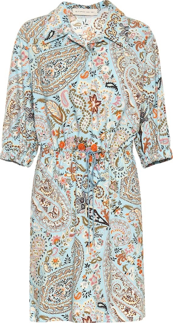 Etro Paisley cotton minidress