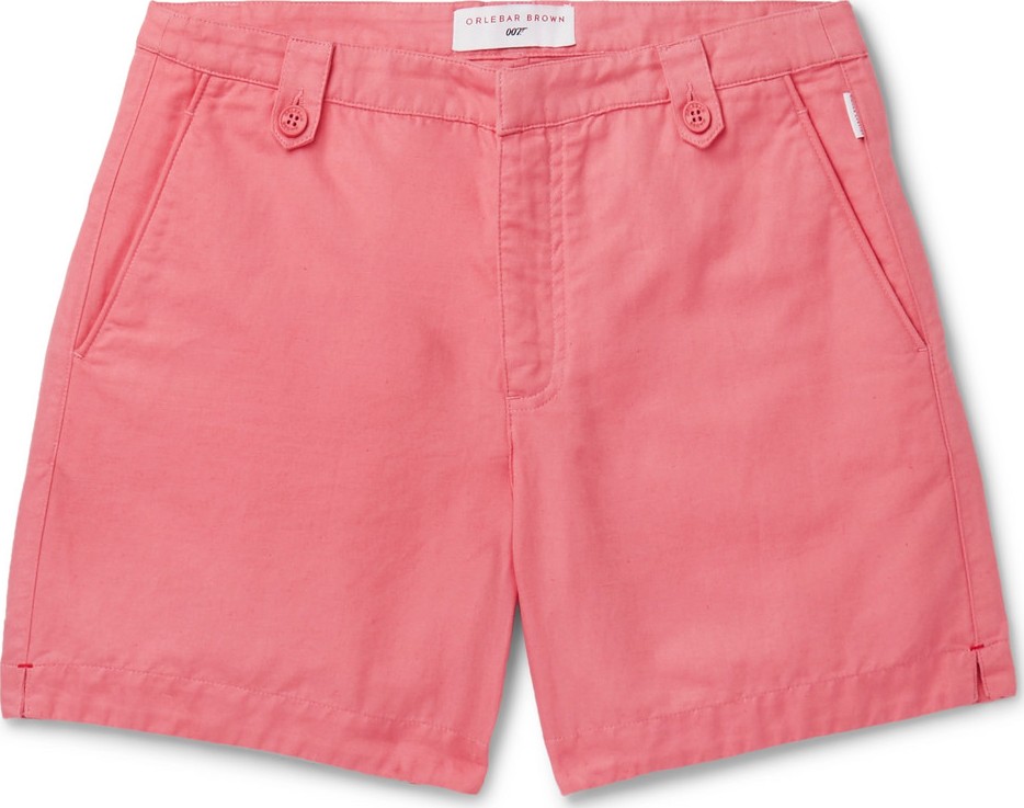 Orlebar Brown + 007 Thunderball Cotton and Linen-Blend Shorts