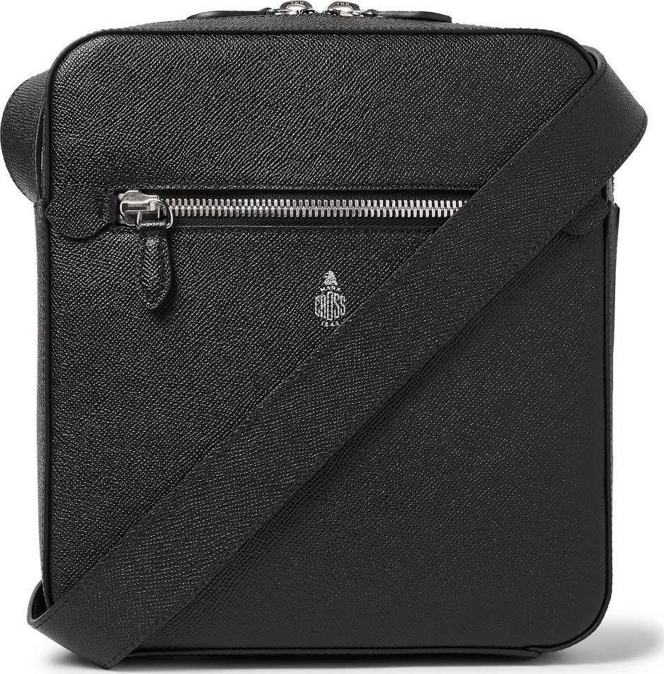 Mark Cross Baker Saffiano Leather Messenger Bag