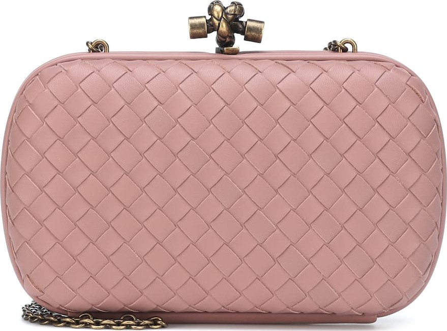 Bottega Veneta Chain Knot intrecciato clutch