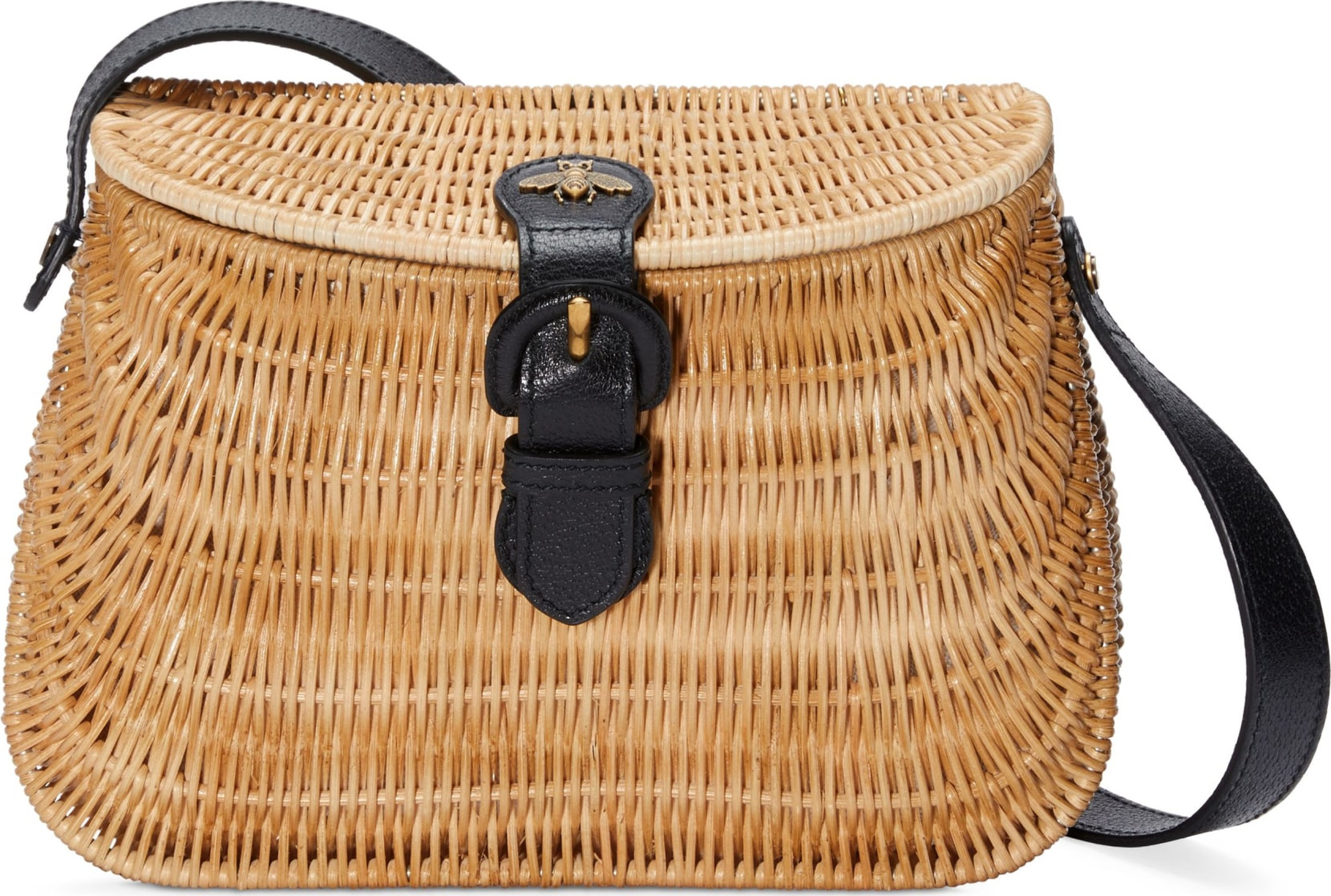 Gucci Vimni Wicker Shoulder Bag