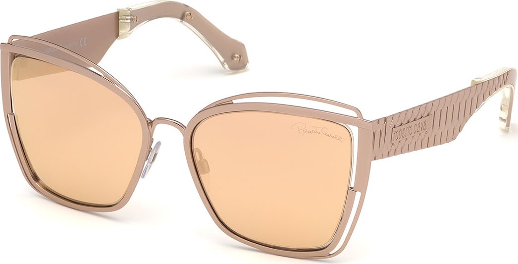 Roberto Cavalli Cutout Cat-Eye Mirrored Sunglasses