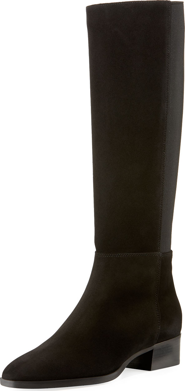 Aquatalia Finola Flat Suede Knee Boots