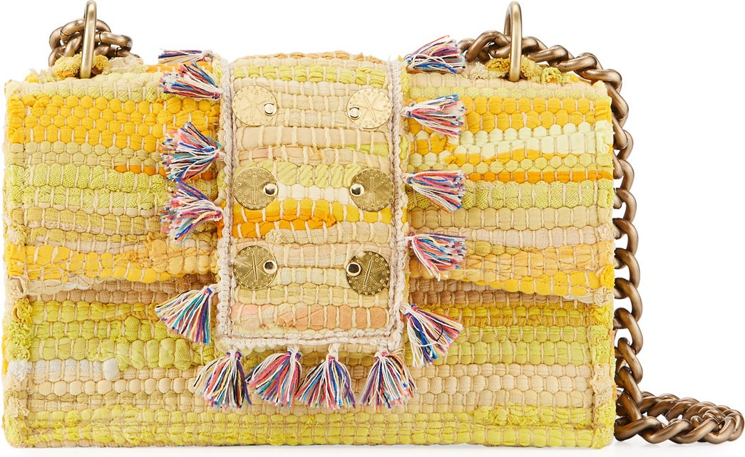 Kooreloo New Yorker Soho Woven Front-Flap Bag