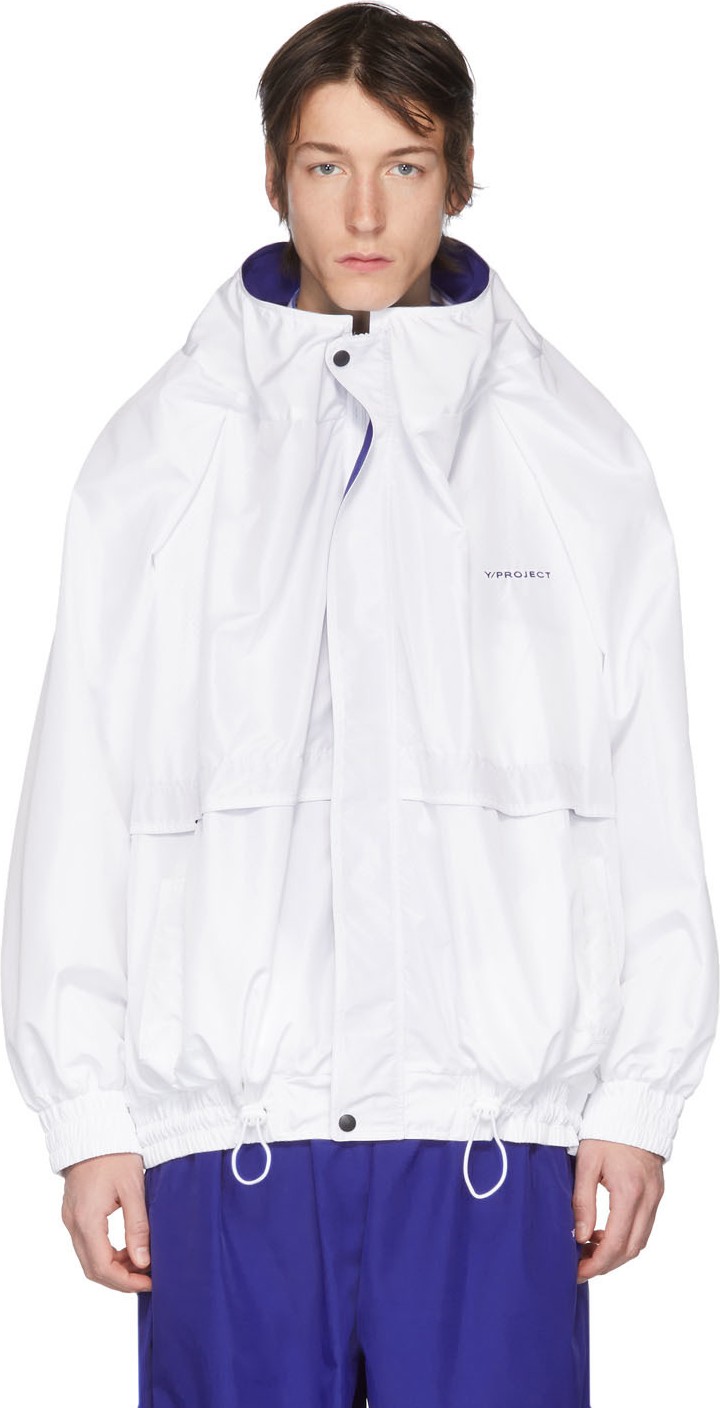 Y/Project White Oversized Track Jacket