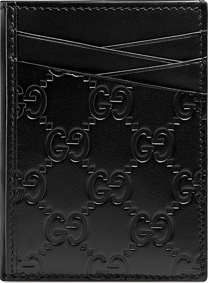 Gucci Men's GG Signature Leather Card Case