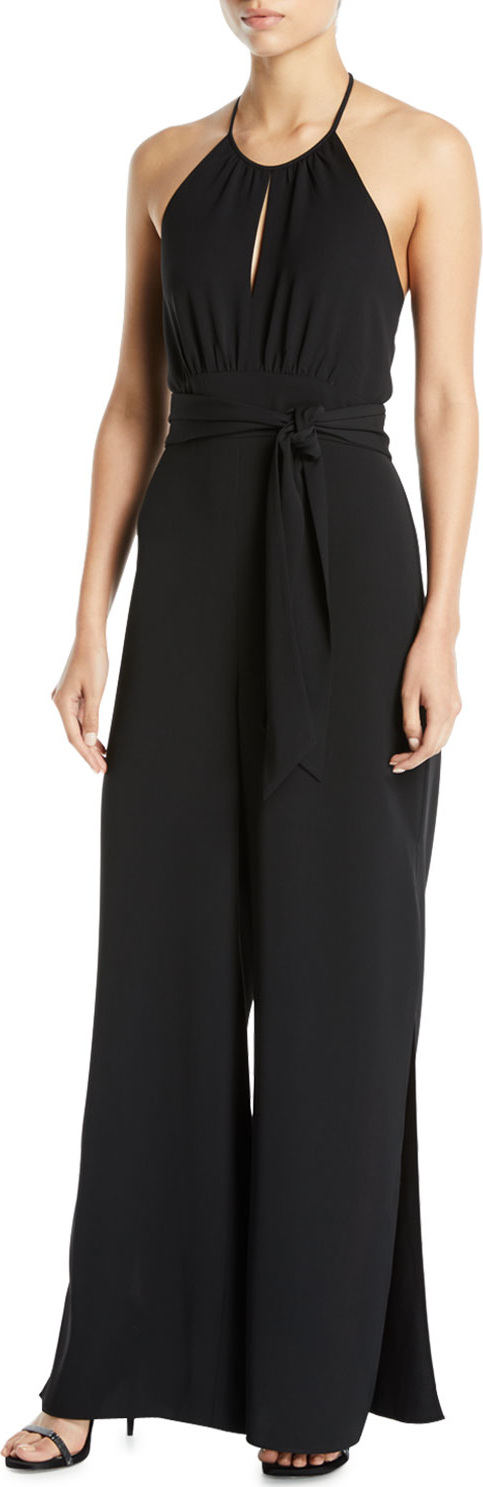 Parker Megara Wide-Leg Halter Jumpsuit