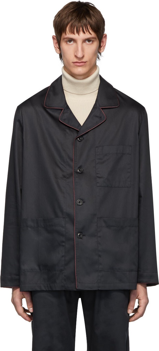 Lemaire Navy Sunspel Edition Light Jacket