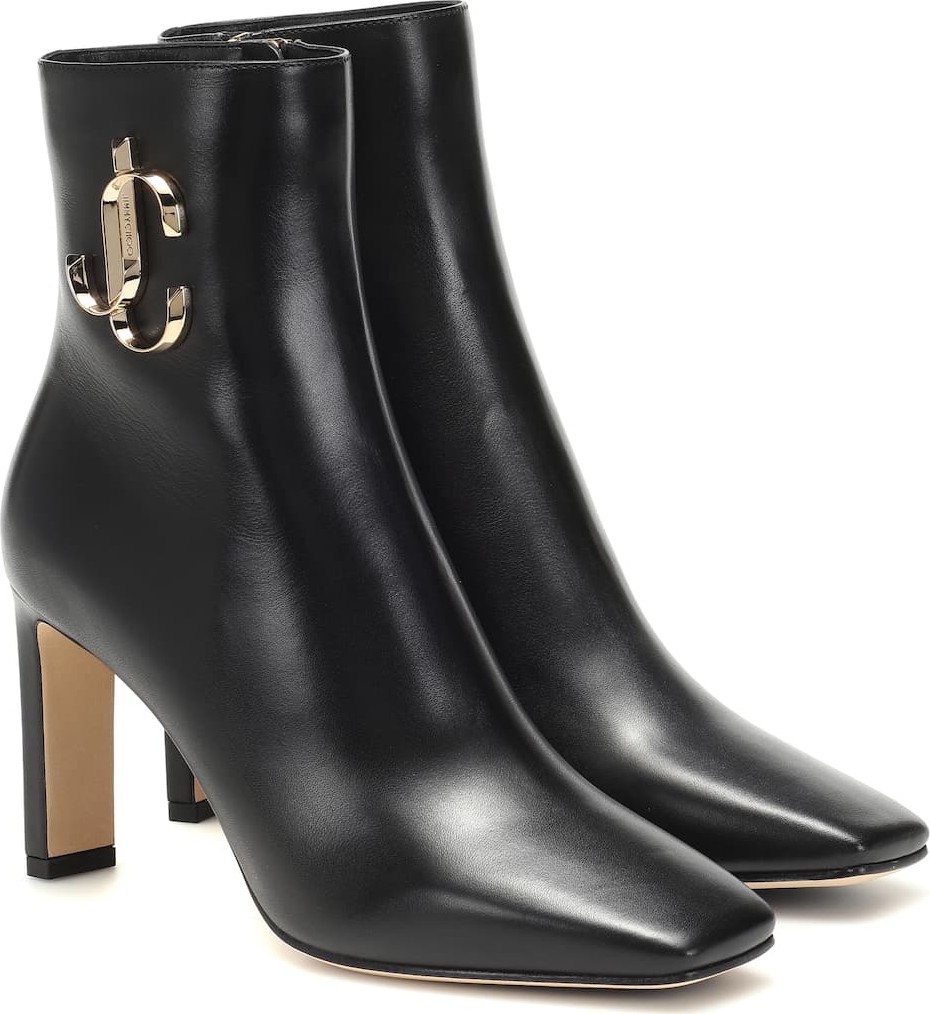 Jimmy Choo Minori 85 leather ankle boots