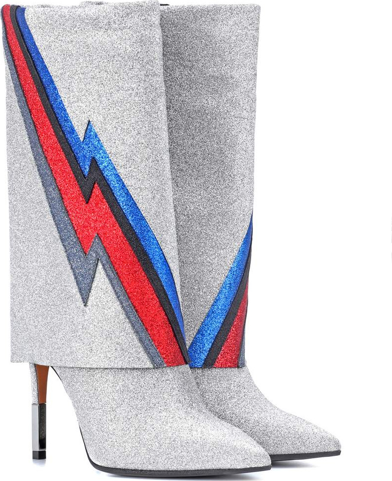 Balmain Demi glittered ankle boots
