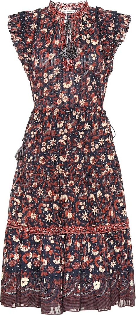 Ulla Johnson Prunella floral cotton midi dress