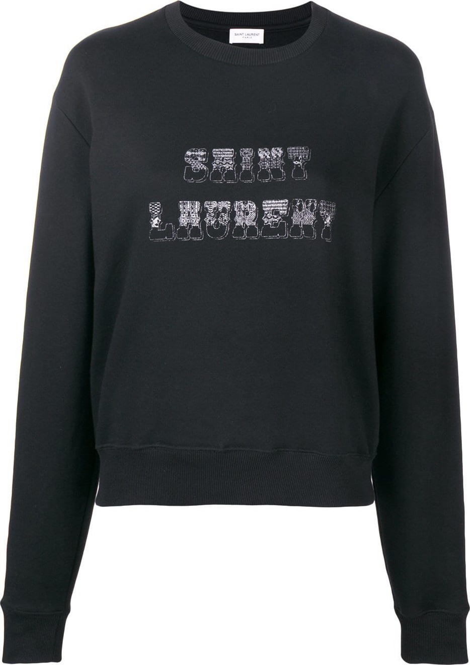 Saint Laurent logo patch sweatshirt