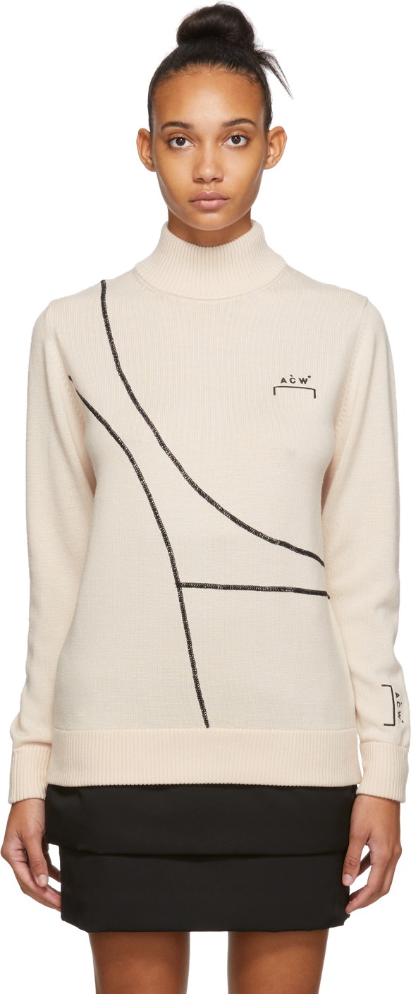 A-Cold-Wall* Beige Wool 3D Sweater