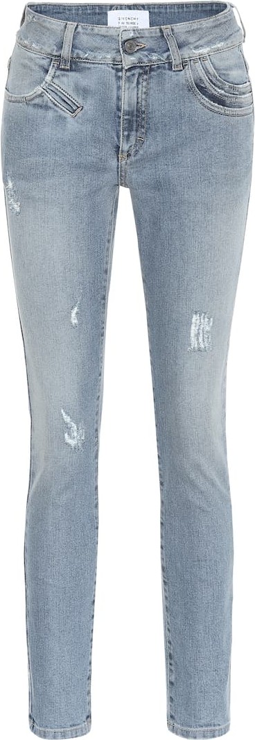 Givenchy Distressed high-rise skinny jeans