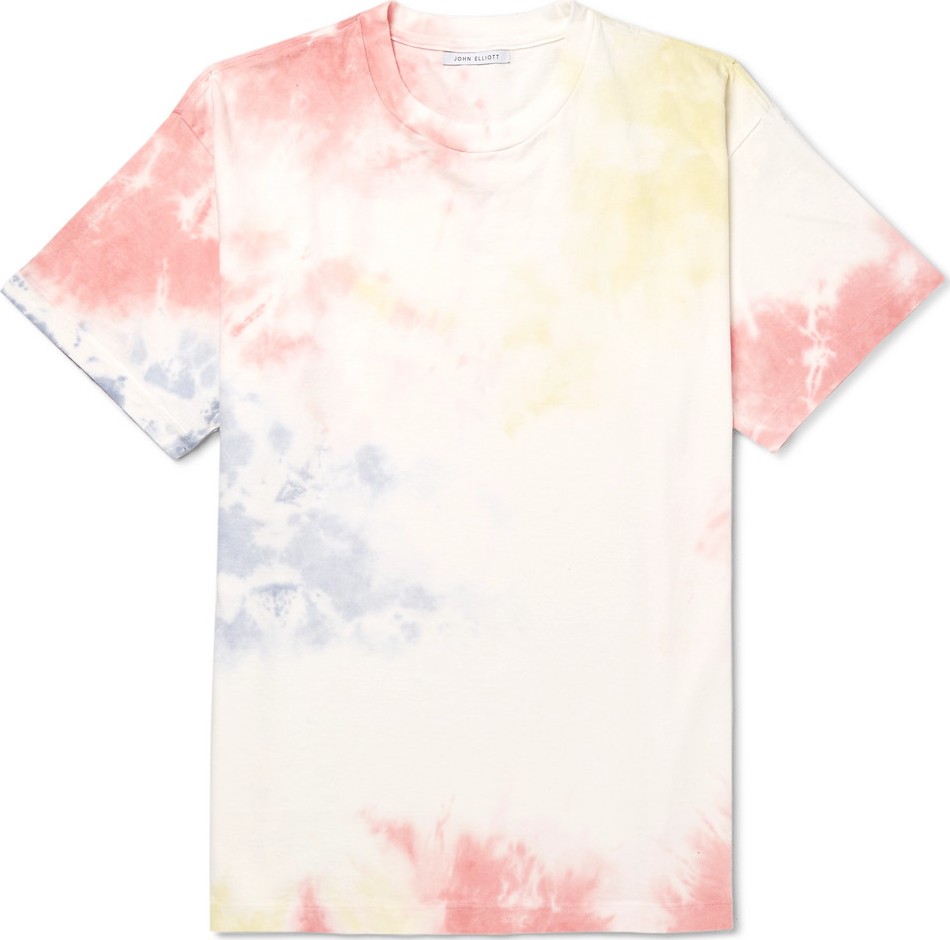 John Elliott University Oversized Tie-Dyed Cotton-Jersey T-Shirt