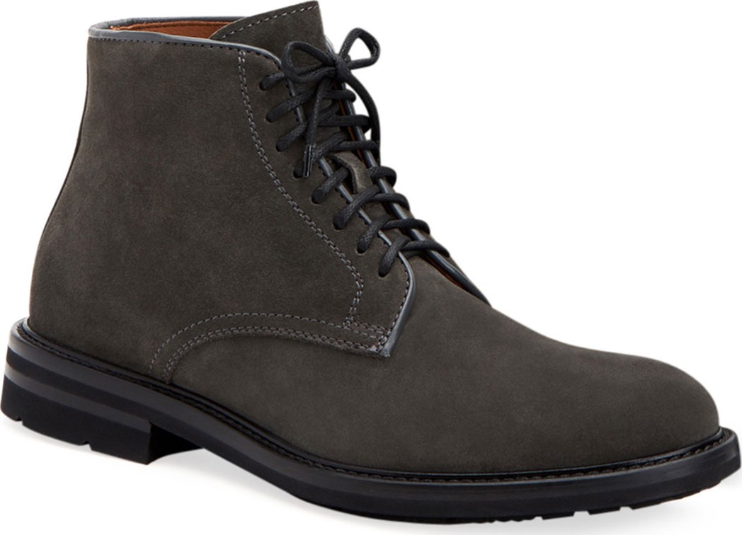 Aquatalia Men's Renzo Suede Lace-Up Boots