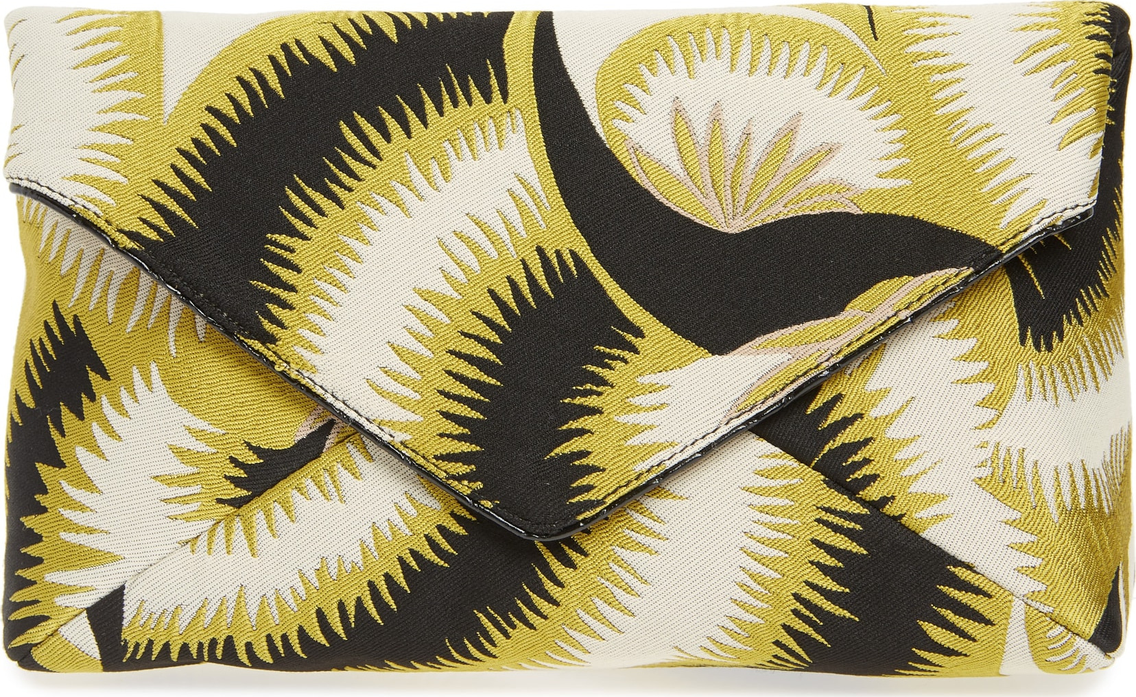 Dries Van Noten Floral Jacquard Envelope Clutch
