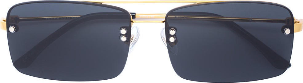 Linda Farrow Dries Van Noten x Linda Farrow square frame sunglasses