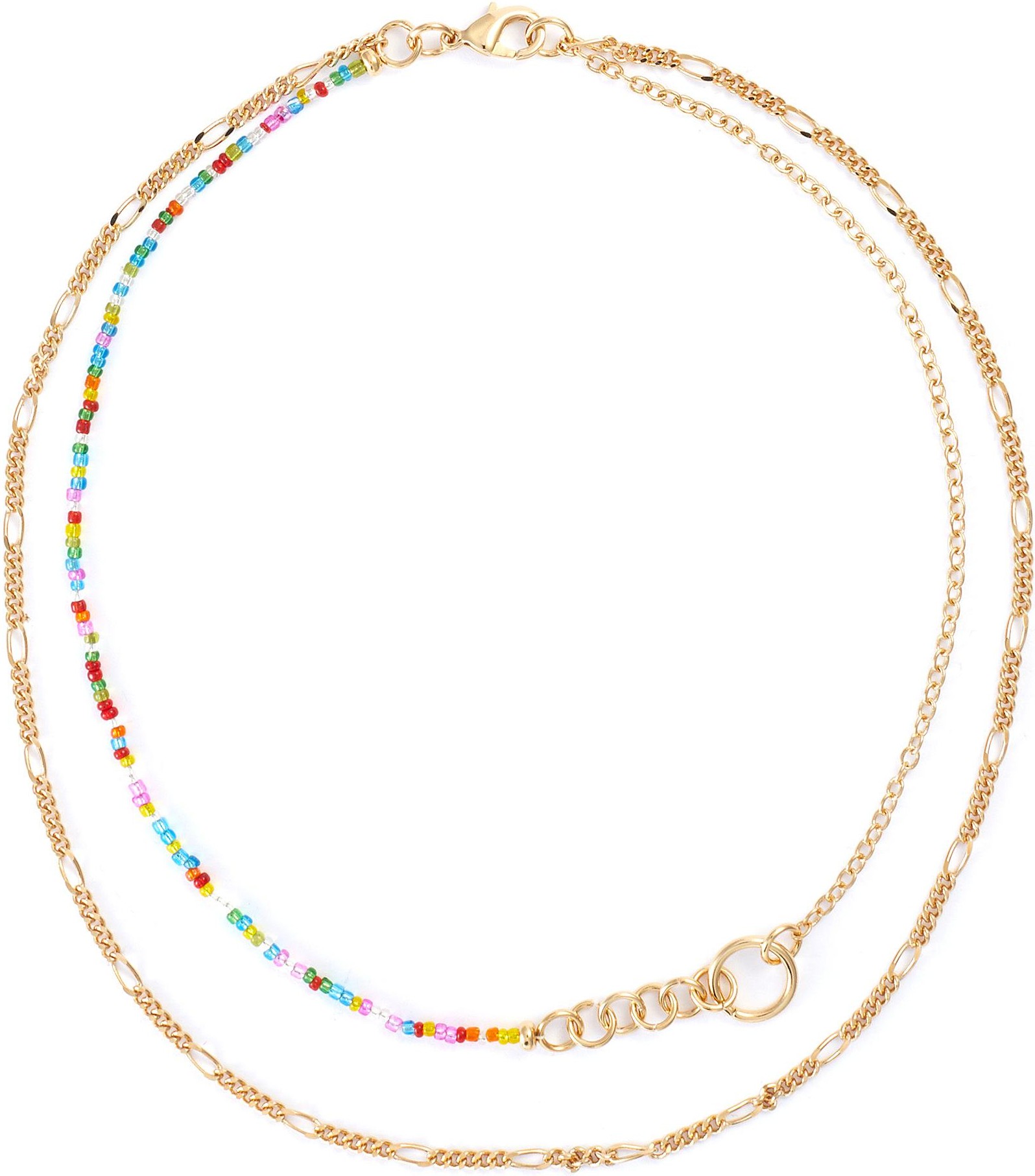 Gaviria Friendship crystal 18k gold plated necklace