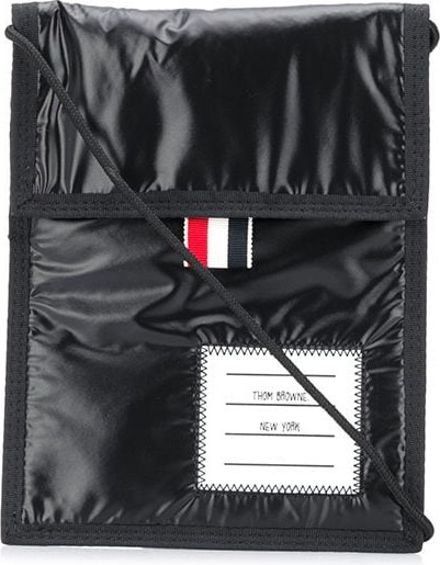 Thom Browne - Logo-patch messenger bag