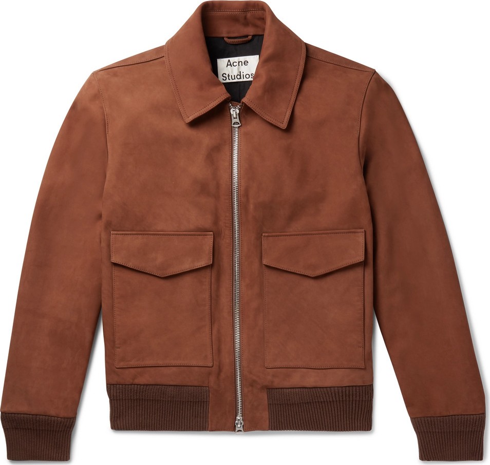 Acne Studios Lazlo Nubuck Bomber Jacket