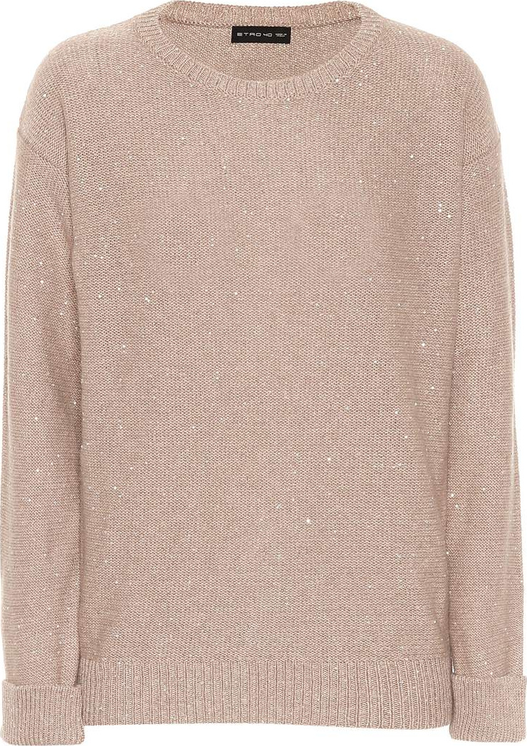 Etro Sequinned wool-blend sweater