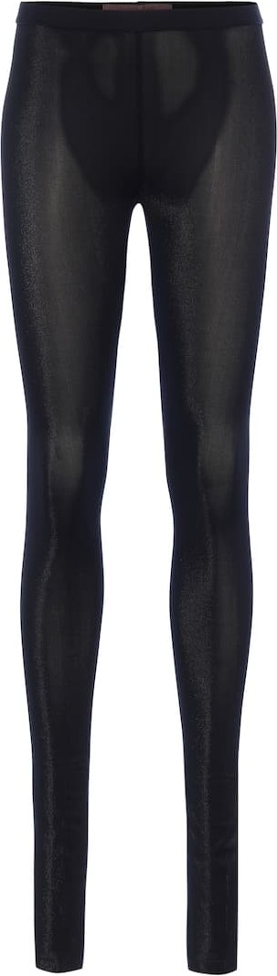 Rick Owens Lilies metallic leggings