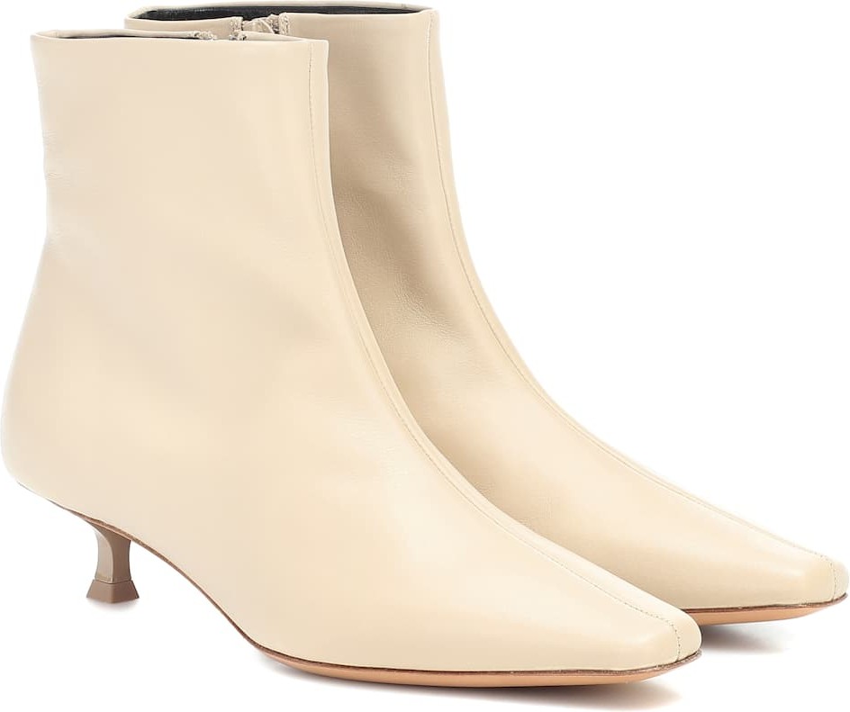 By Far Laura leather ankle boots