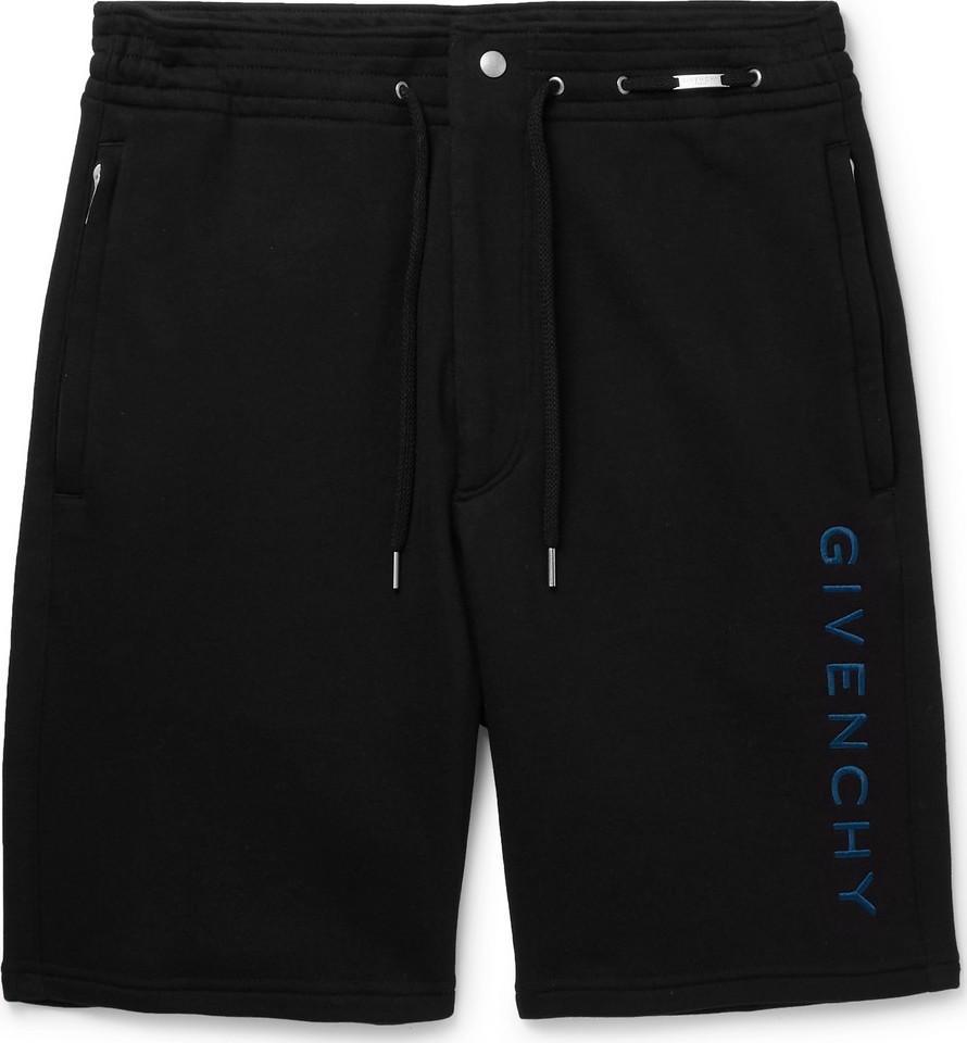 Givenchy Logo-Embroidered Loopback Cotton-Jersey Shorts