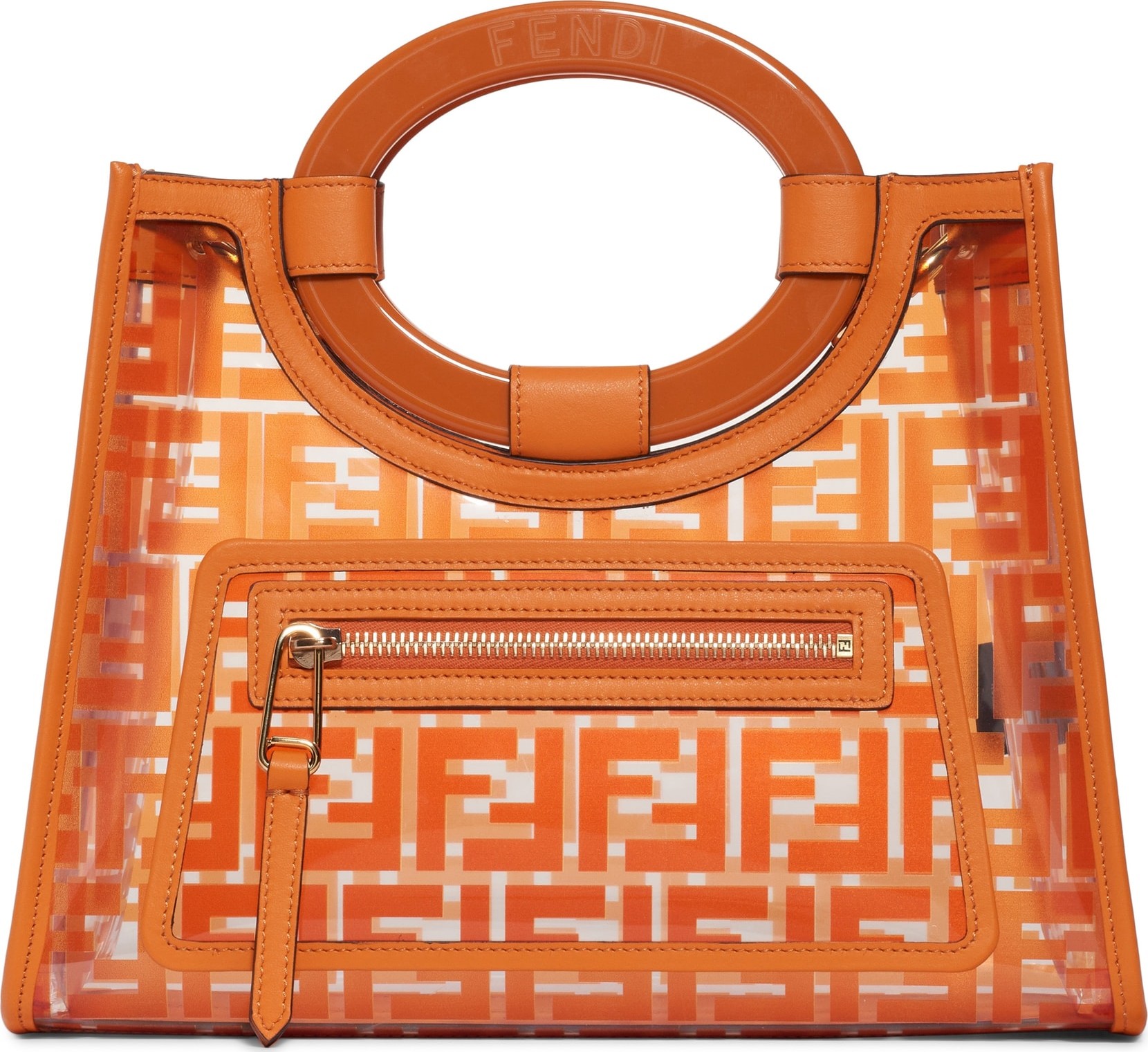 Fendi Small Runway Logo Transparent Shopper