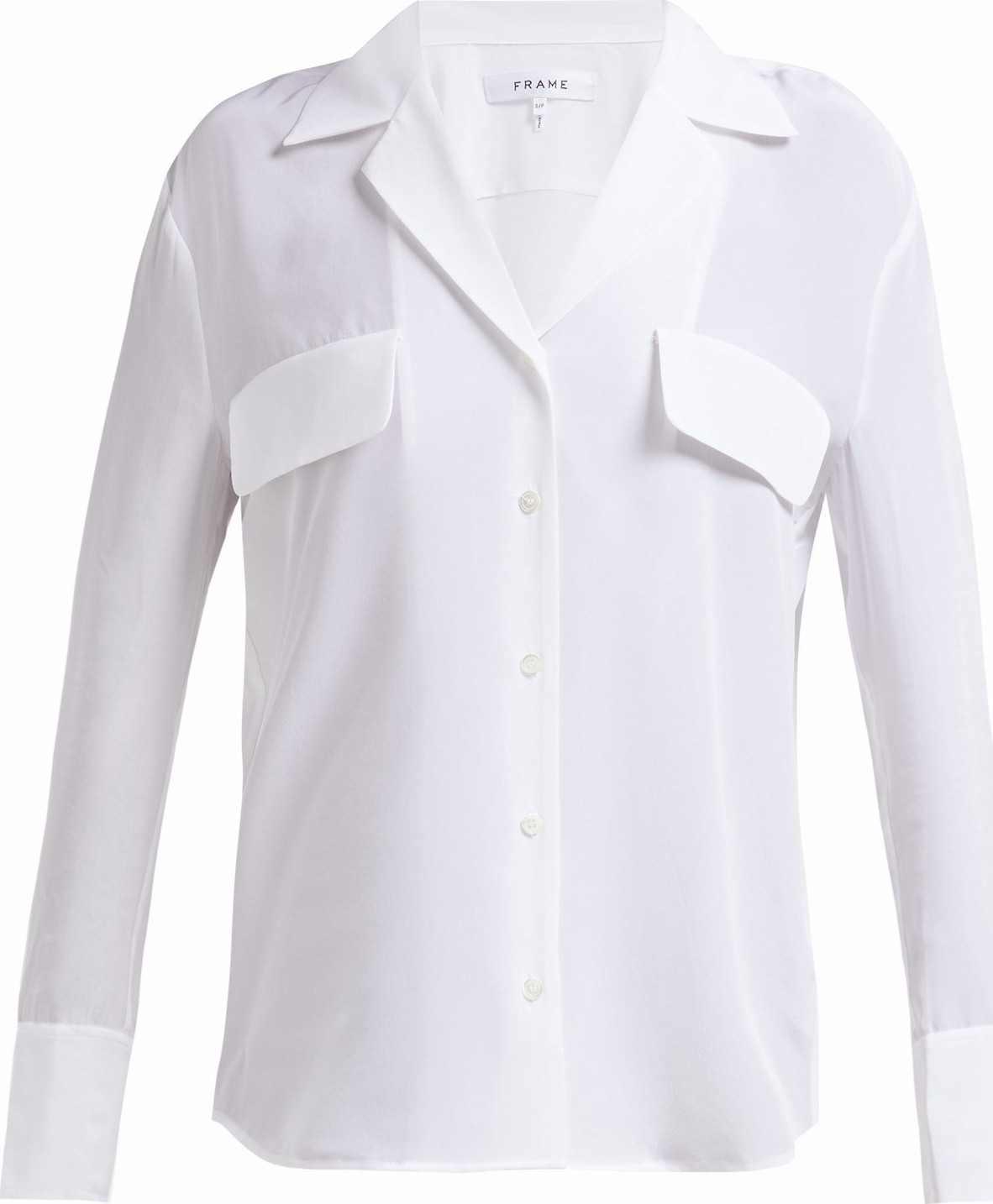 FRAME DENIM Silk V-neck shirt