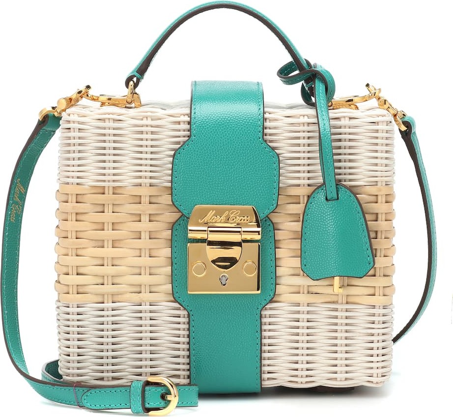 Mark Cross Harley Rattan shoulder bag