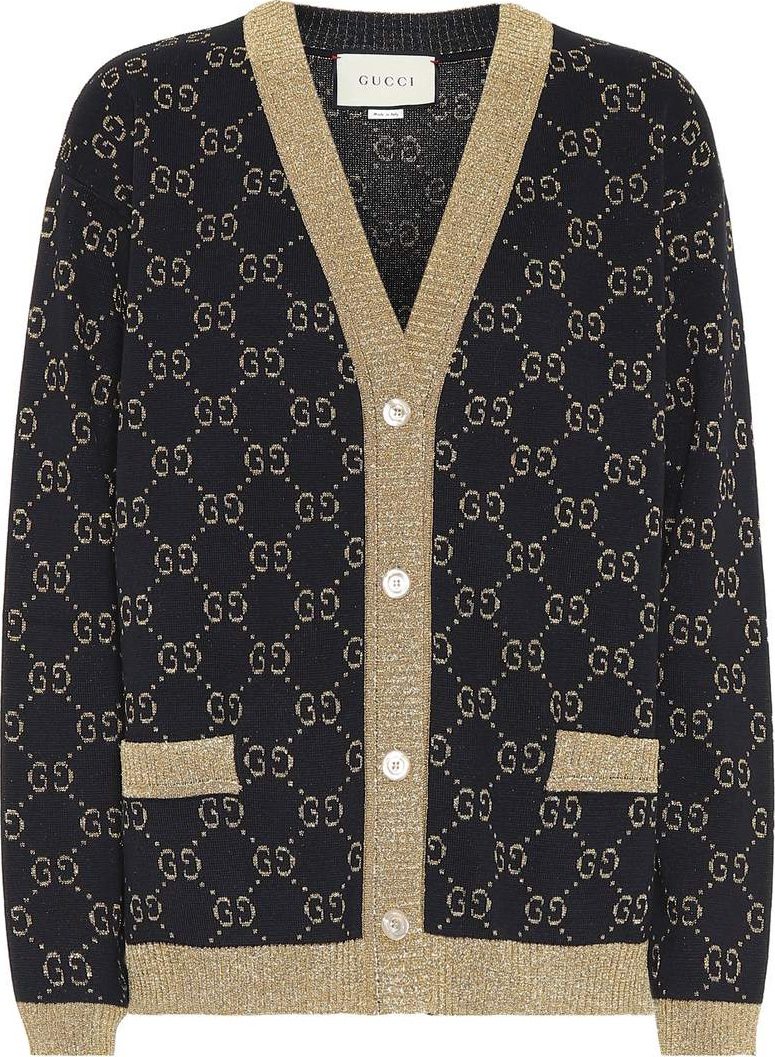 Gucci Cotton-blend logo cardigan
