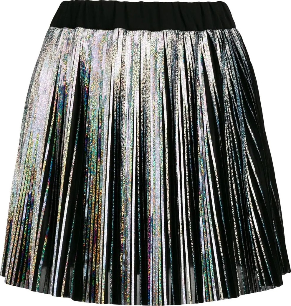 Balmain holographic mini skirt