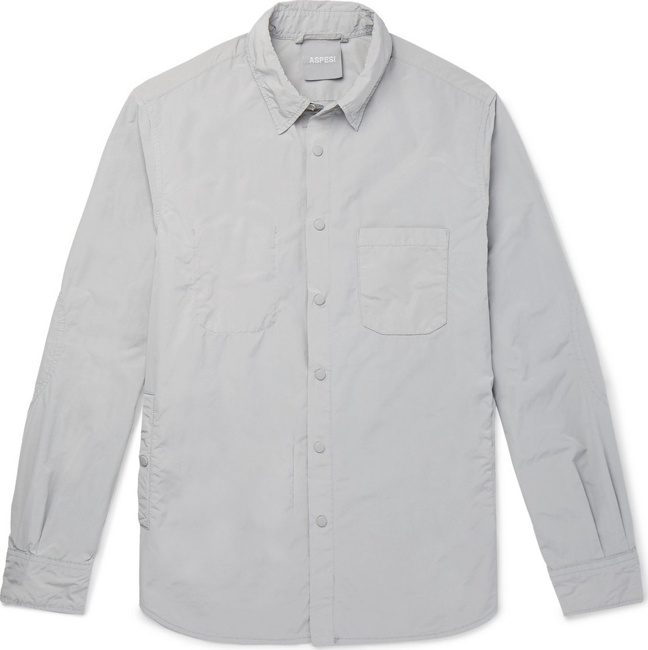 Aspesi Slim-Fit Garment-Dyed Shell Overshirt