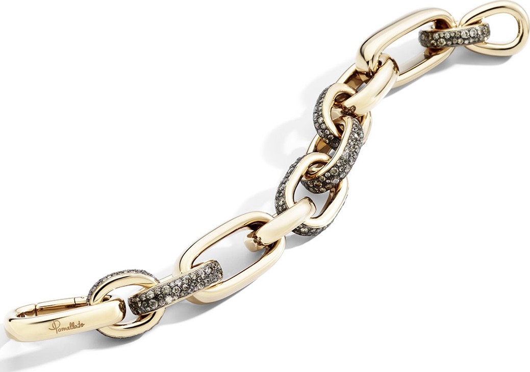 Pomellato Iconica 18k Rose Gold Brown Diamond Bracelet, 12.7tcw