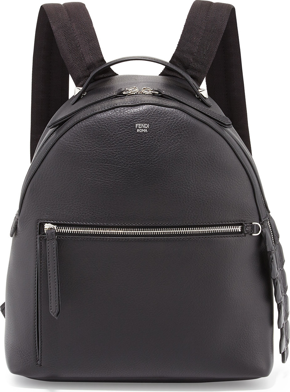 Fendi Leather Large Dome Backpack