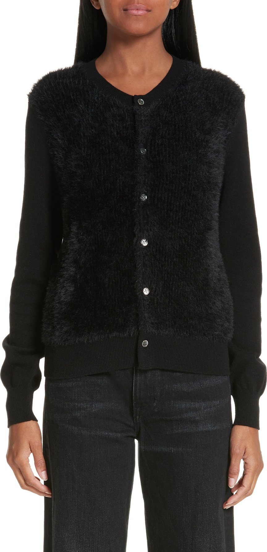 Comme Des Garcons Fuzzy Cardigan