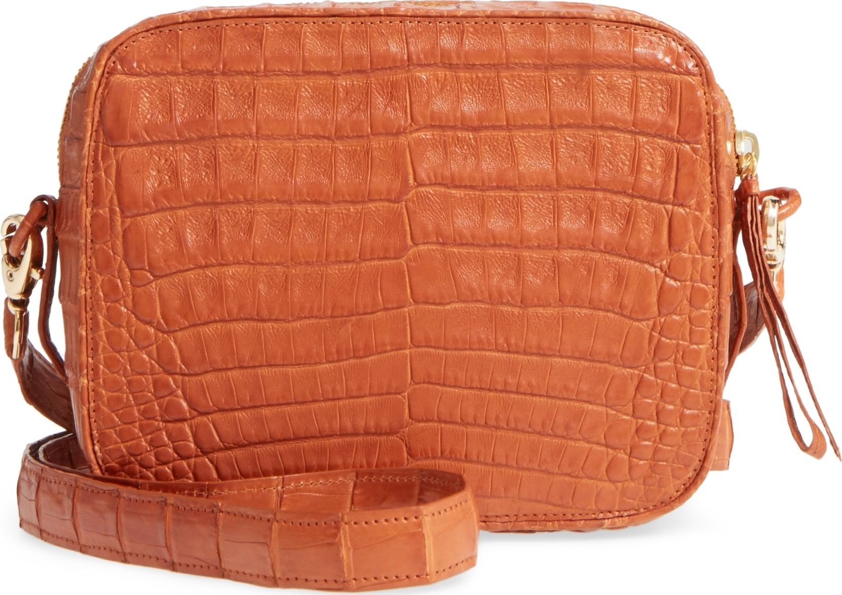 Nancy Gonzalez Genuine Crocodile Crossbody Bag