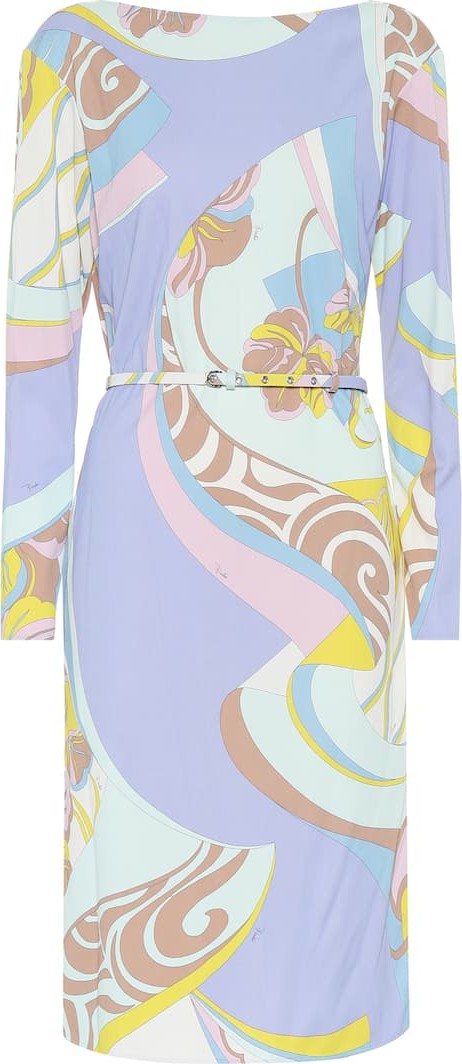 Emilio Pucci Printed silk-blend dress