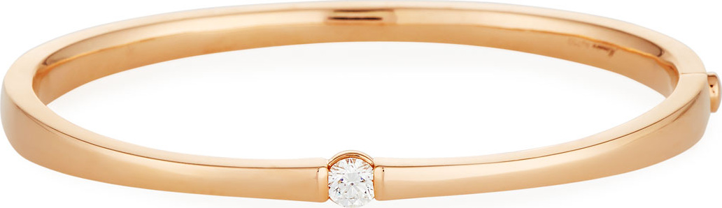 Memoire One-Diamond Bangle Bracelet in 18K Rose Gold