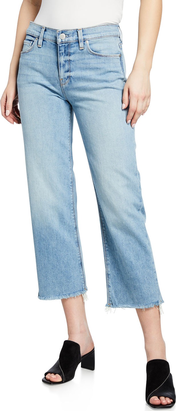 Hudson Stella Mid-Rise Cropped Straight-Leg Jeans