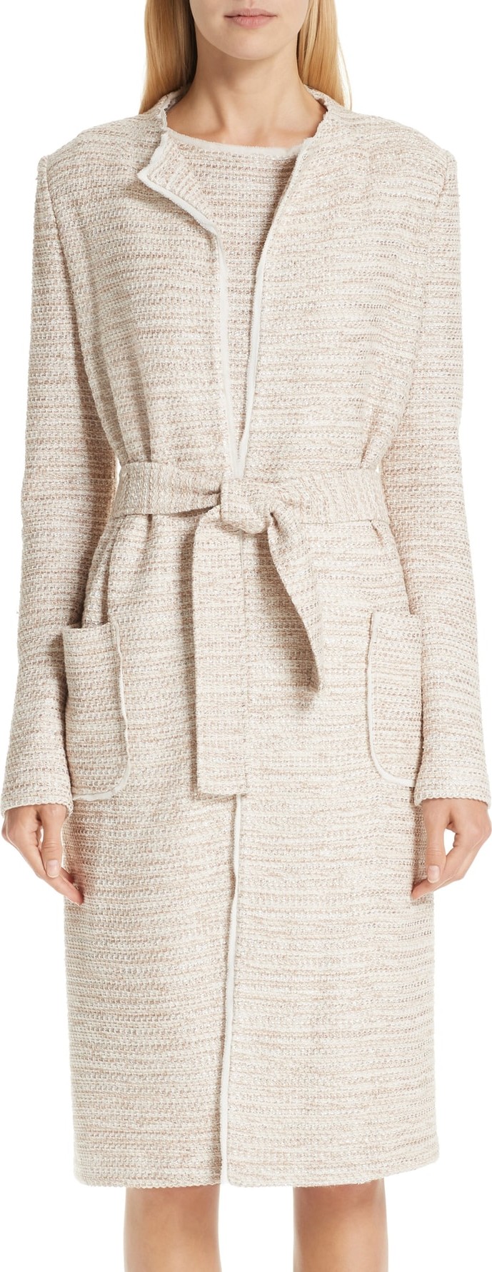 St. John Dune Inlay Knit Jacket