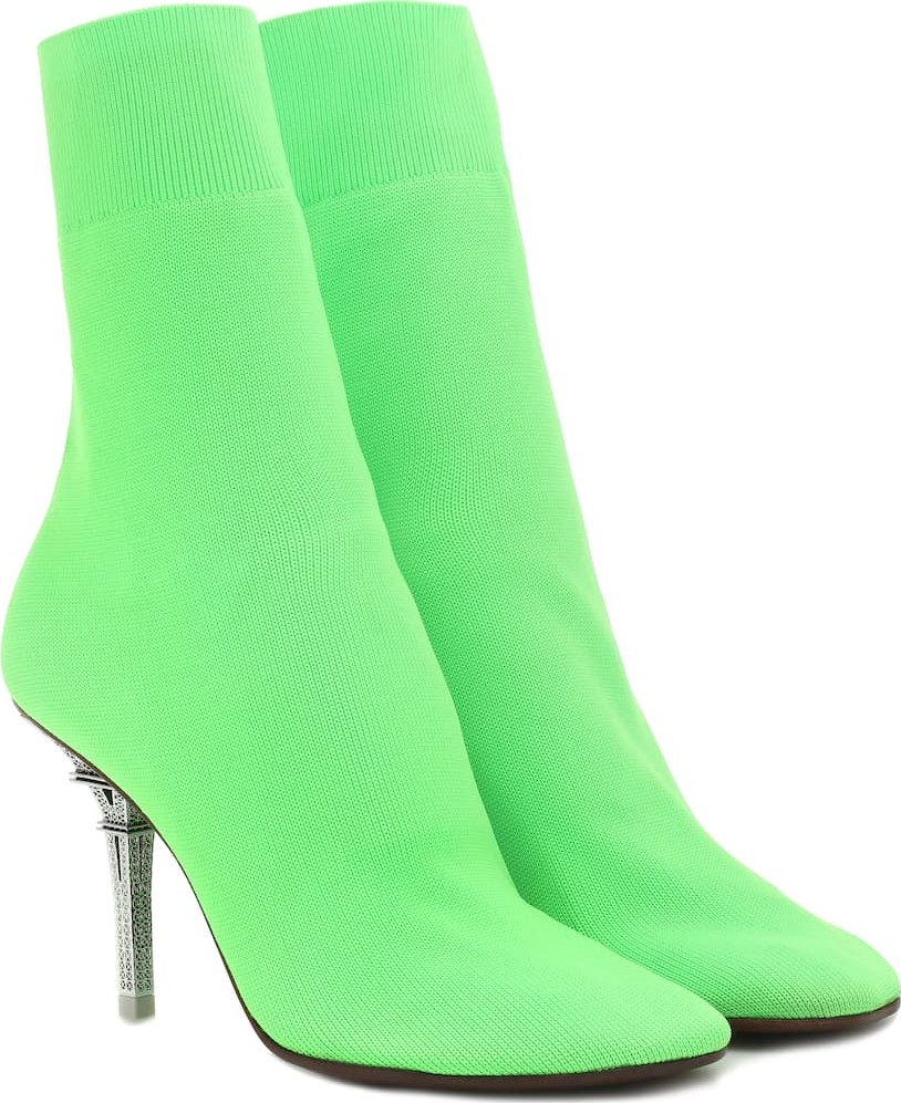 Vetements Eiffel Tower sock ankle boots