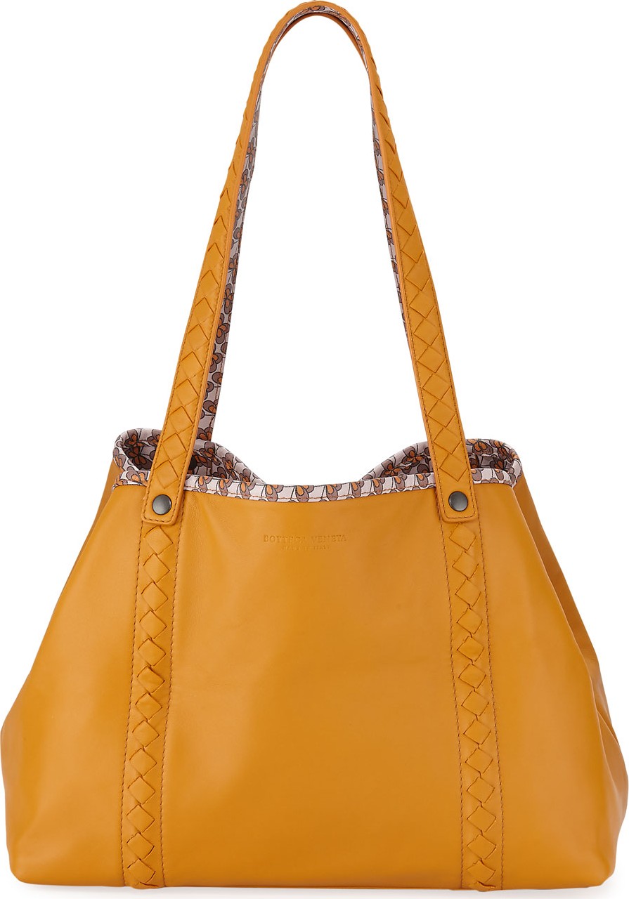 Bottega Veneta Cavatteria Small Butterfly-Trim Tote Bag