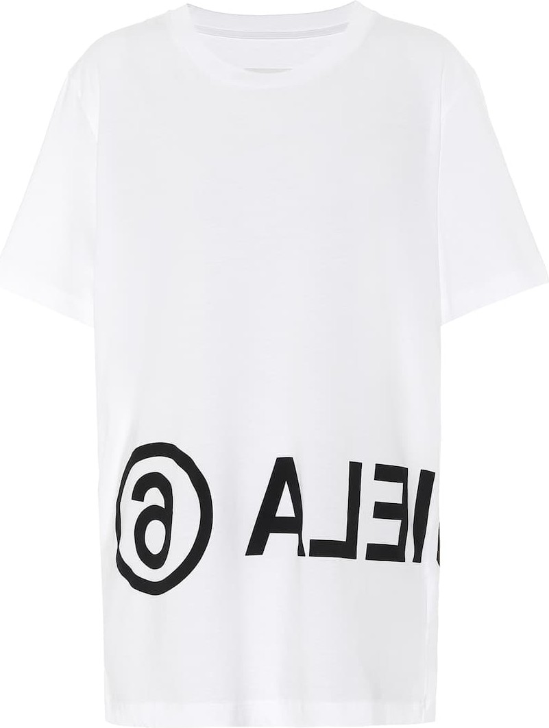 MM6 Maison Margiela Reversed logo cotton T-shirt