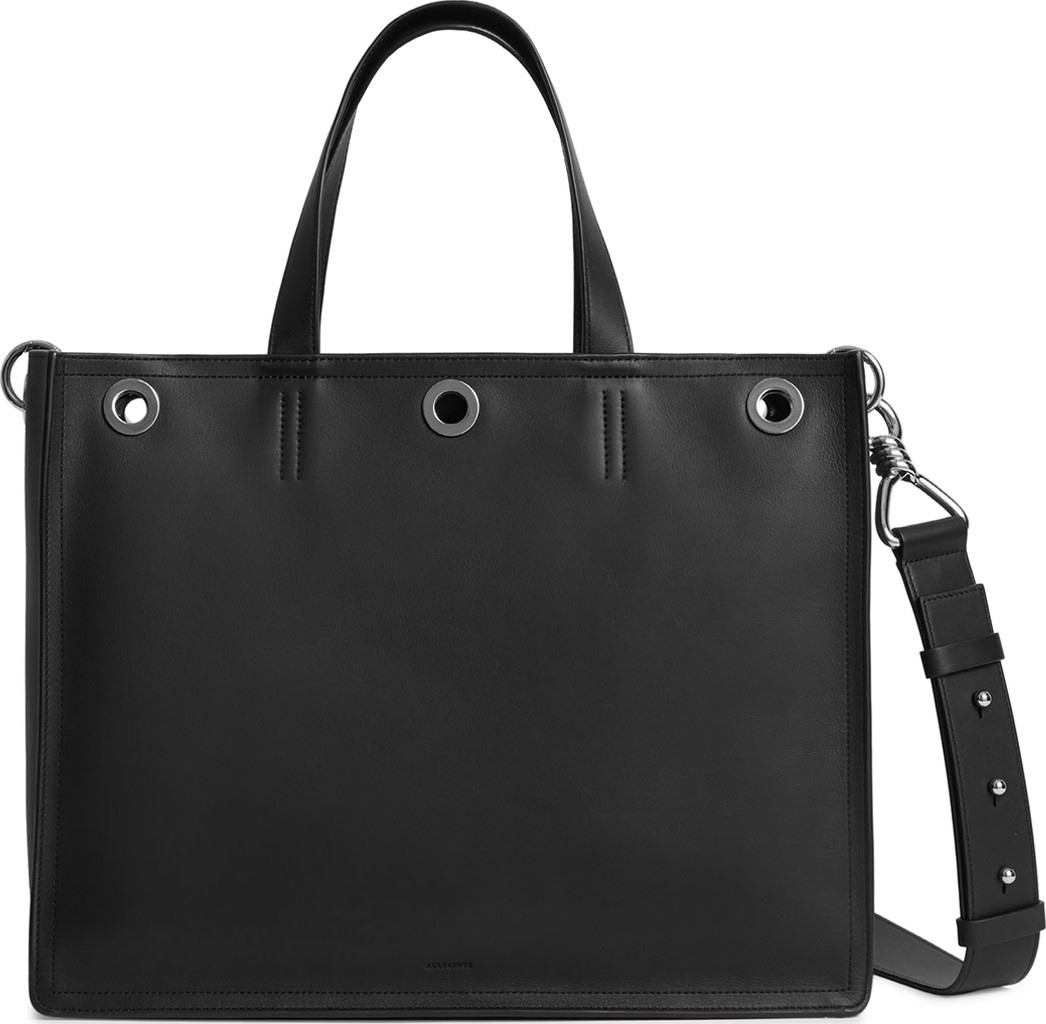 ALLSAINTS Captain East/West Medium Leather Tote Bag