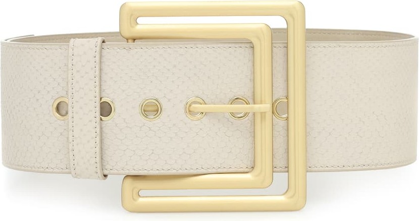 Cult Gaia Arezoo snake-effect leather belt