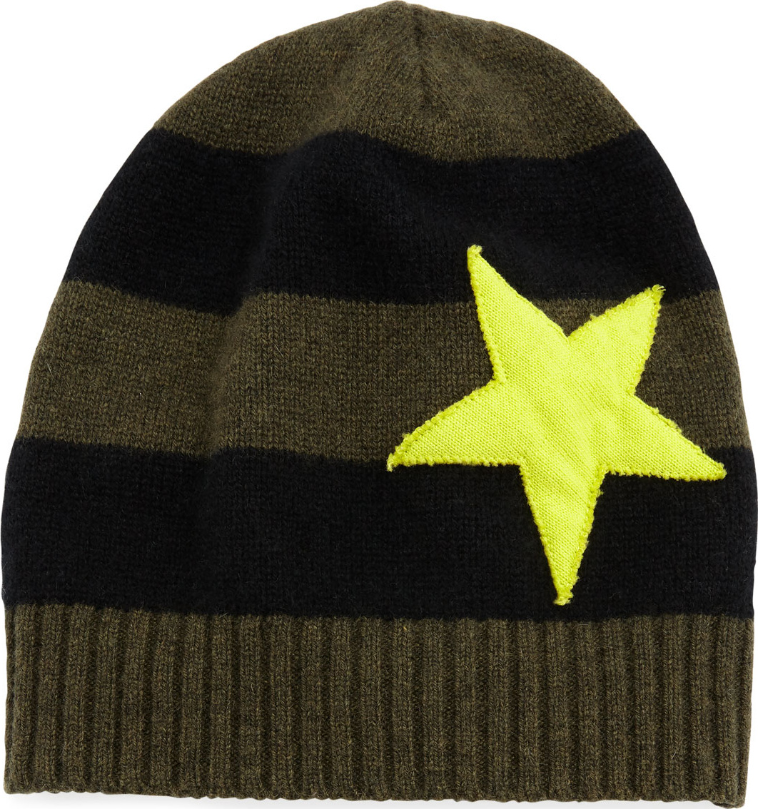 Lisa Todd Lucky Star Striped Cashmere Hat